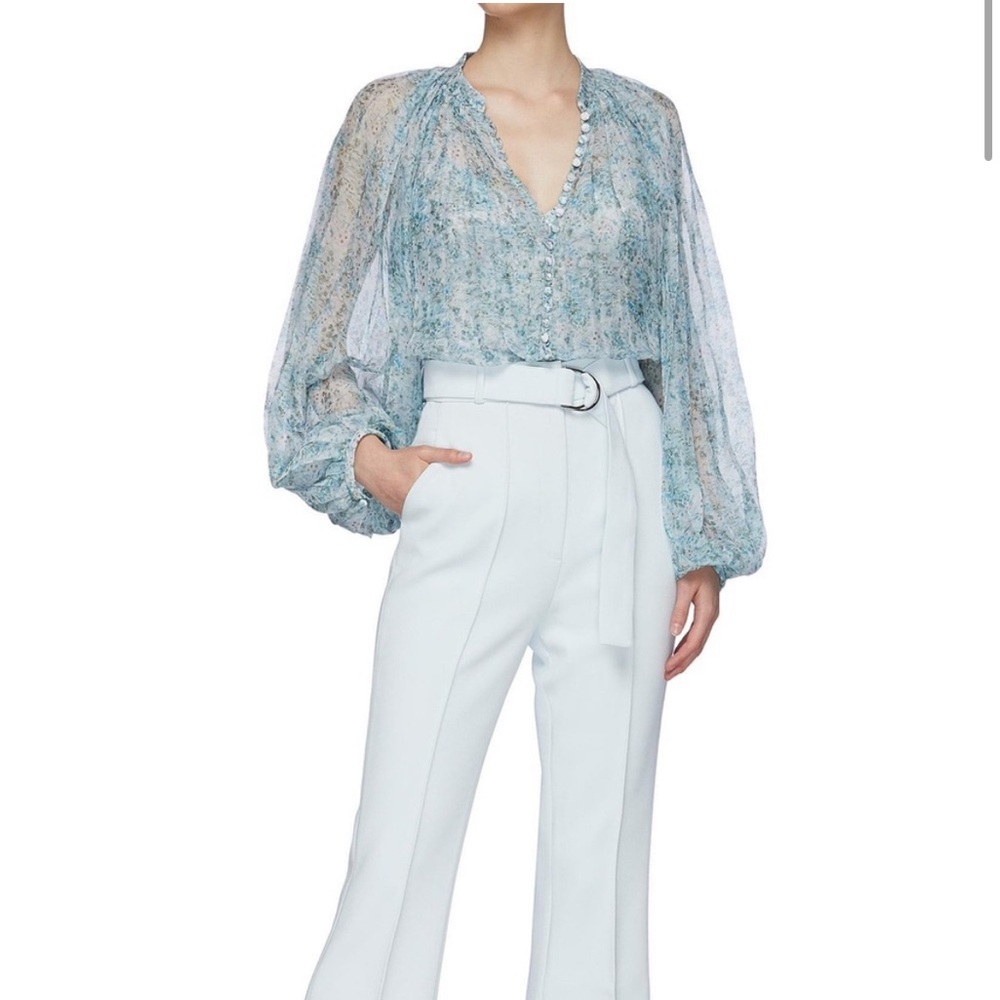 Acler Astone Pleated Floral Chiffon size 8 US
